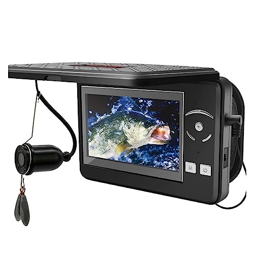 OUTFYT Cámara de Pesca submarina Impermeable Video buscador de Peces DVR cámara con Pantalla LCD de 4,3 Pulgadas for Hielo Lago mar Barco Pesca,Rendimiento Duradero(No DVR)