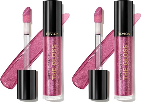 Image of Revlon Super Lustrous The Gloss, Non-Sticky, High Shine Glossy Finish, Lightweight Moisture Enriched With Agave, Moringa Oil Capuacu Butter - Dusky Darling(275), 3.8ml (Pack of 2)