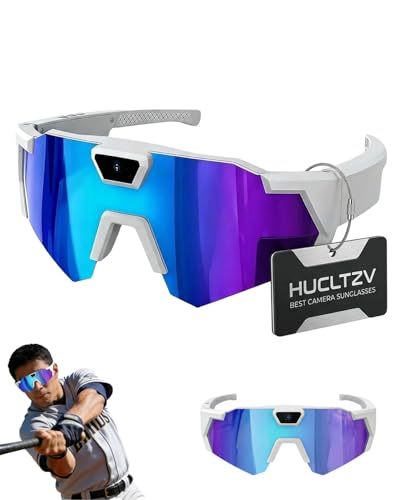 HUCLTZV POV Glasses 4K Baseball Sunglasses Camera Smart Men Women Audio Video Action 2026 Upgrade...