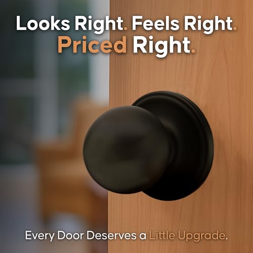 Boutons de porte style colonial Copper Creek CK2020BC-2 lot de 2 en finition noire - 3