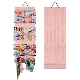 PACMAXI Baby Girl Hair Bows Holder, Hair Clips Storage Hanger For Ribbons