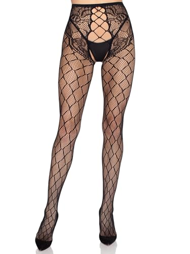 Leg Avenue Spandex Backseam Stockings - One Size - Black