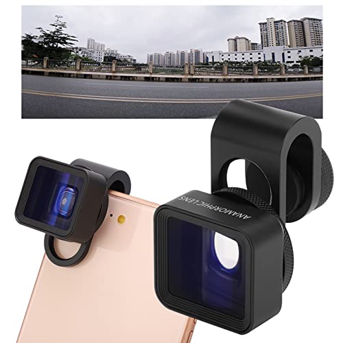 Mobile Anamorphic Lens 1.33X Wide Screen Deformation Filmmaking Lens for Phones for iOS Pad
