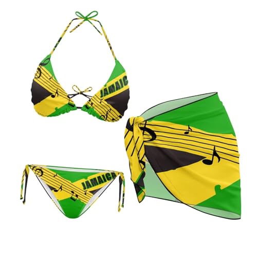 Tribe Turtle Women's Bikini Sets Rainbow Butterfly Bathing Suit Pink Strawberry Swimsuits with Cover Up Beach Skirt