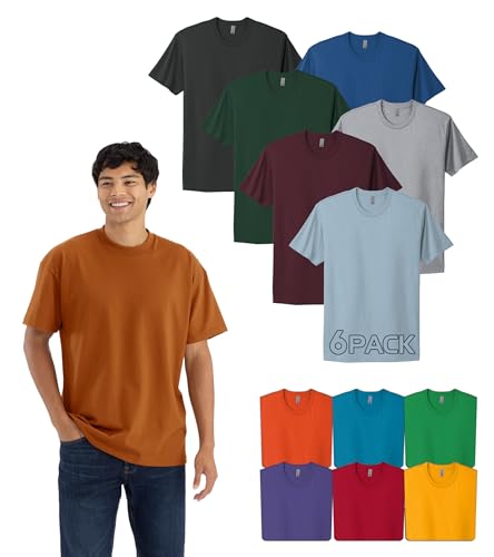 Next Level Apparel 3600 Men's T-Shirts - Soft Washed Cotton Premium Fitted Tee, Unisex Crew Undershirt, Custom Color Set Pack