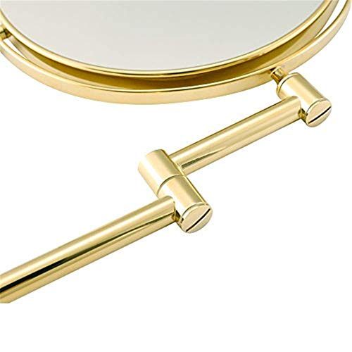 Miroir de maquillage double face 10X avec structure métallique pivotante - 7