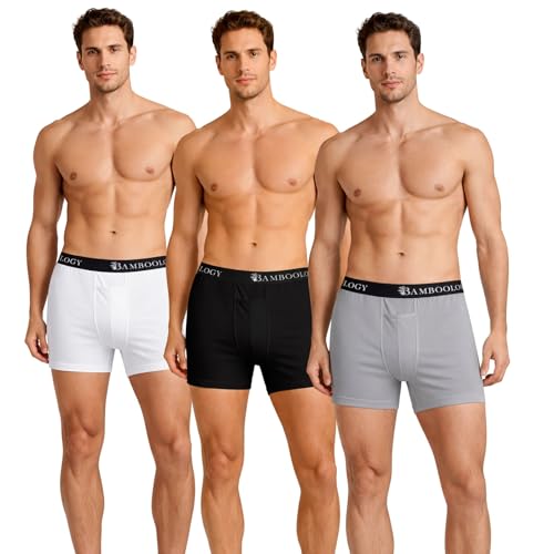 Image of Ultra Soft Trunks and Boxers for Premium Comfort Bamboo Underwear for Men Combo Pack of 2