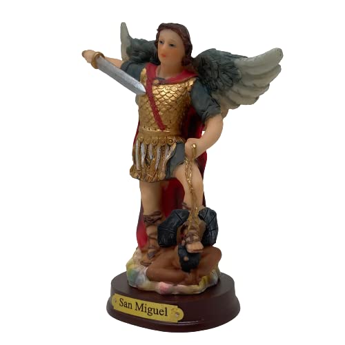 Estatua San Miguel Arcángel 6 pulgadas miniatura 2