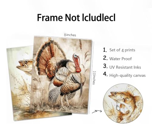 Image of Frimeeme Hunting Decor, Vintage Hunting Nursery Decor Wall Art, 8x10