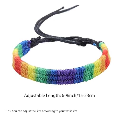 3PCS Pride Bracelets for lgbtq Women Men Rainbow Bracelets Wrist Wrap Lesbian Gay Bracelet Set Perfect Pride Jewelry Accessories Gifts2