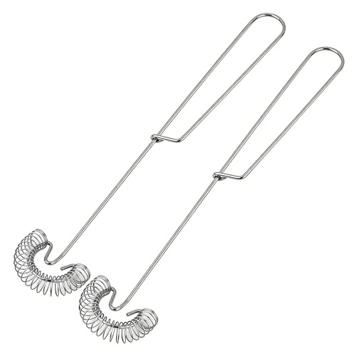 Spiral Whisk Stainless Steel Robust Whisk Sauce Stirrer Milk Mixer Nozzle Foamer Coffee Mixer 2 Pieces