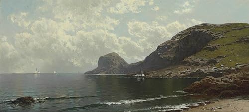 Toile Murale Marine d'Alfred Bricher pour Salon Moderne 60x90