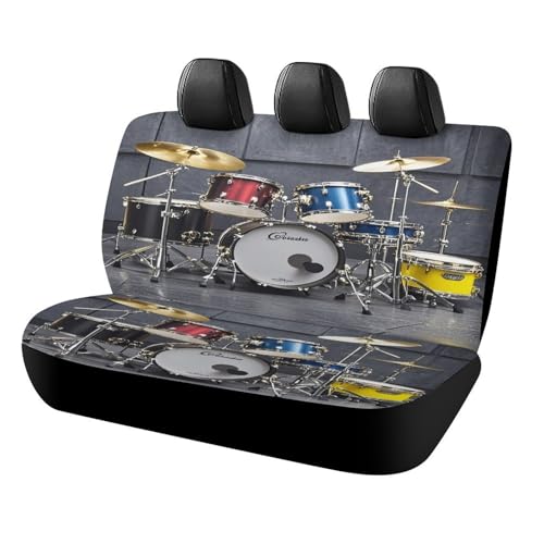Funda para asiento trasero Cool Drum Set ideal para viajes en familia y mascotas