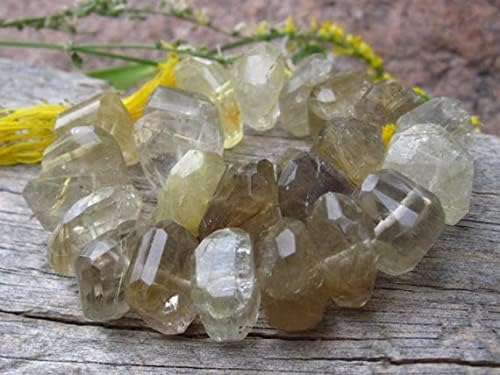 Perles de quartz rutilé doré LKBEADS pour des bijoux vibrants