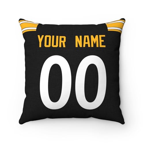 Image of ANTKING Throw Pillow 2 Pack Custom Any Name and Number Personalized Gift for Men Women Boys