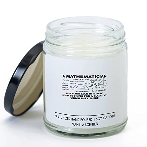 Math Lover Vanilla Candle - Mathematician - Algebraist Arithmetician Trigonometrician Mathematical Statistician Math Geek
