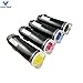 VICTORSTAR 4 Colors Compatible Toner Cartridges 6510 6515 【Extra High Yield】 5500 Pages BK, 4300 Pages CMY for Xerox Phaser 6510n 6510dn 6510dni 6510dnm WorkCentre 6515 6515n 6515dn 6515dni 6515dnm