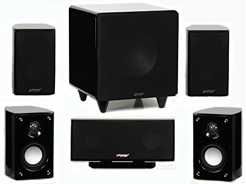 Advance Acoustic HTS1000 Pack d'enceinte 5.1 Caisson 110 W 5 Satellites Noir laqué