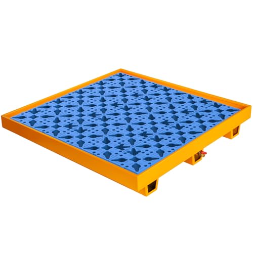 Plateau de rétention pour palettes charge 500 kg avec évacuation - 2