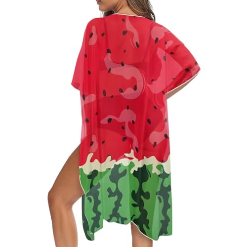 Kimono de playa para mujer Poceacles y elegante salida de baño ligera para verano