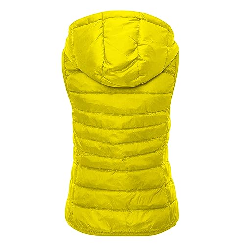 Puffer Vest Women Sleeveless Hood Zip up Quilted Jacket Plus Size Slim Fit Lightweight Casual Winter Coat with Pocket2