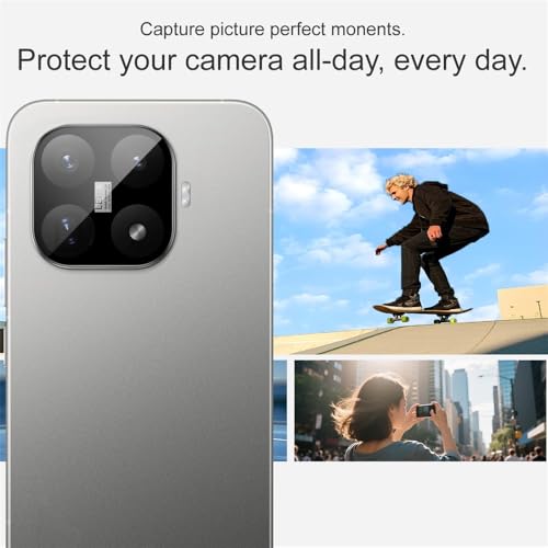 Image of WonRia Pack 1- Back Camera Lens Protector for Xiaomi 17T 5G Camera Glass Protector Guard [3D Premium] - Black