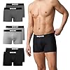 Snocks Boxershorts Herren aus Bio-Baumwolle (6er Pack) - Atmungsaktiv und Ideal für Sport und Alltag - Kein juckendes Etikett - Unterhosen Herren - Gr.L, Farbe Mix (Schwarz/Hell Grau/Grau)
