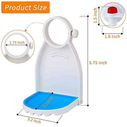 2-Pack-Laundry-Detergent-Cup-Holder-Fabric-Softener-Drip-Cup-Holders-Drip-Catcher-Tray-with-Fixing-Screw-Detergent-Drip-Catcher-and-Drip-Tray-Removable-Silicone-Pad-LVYOUIF