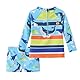 Aisyee UV Badeshirt Baby Jungen Zweiteilig Langarm Schwimmshirt Baby Badehose Junge Badeanzug 74 80/12-18 Monate