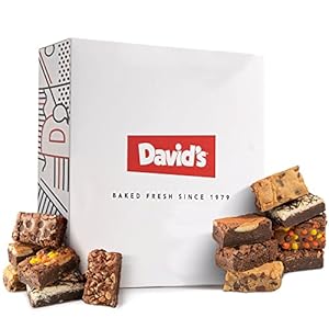 David’s Cookies Assorted Brownies in Carton Box | Enjoy Our Delicious, Great for Sharing Freshly-Baked Assorted Brownie Snacks While Bonding With Friends And Family – Single Pack
