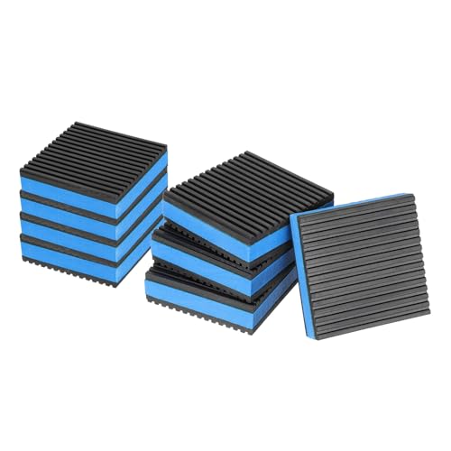 Pads anti-vibration en caoutchouc EVA PATIKIL 3x3x7/8 pouces pour lave-linge et HVAC, pack de 8