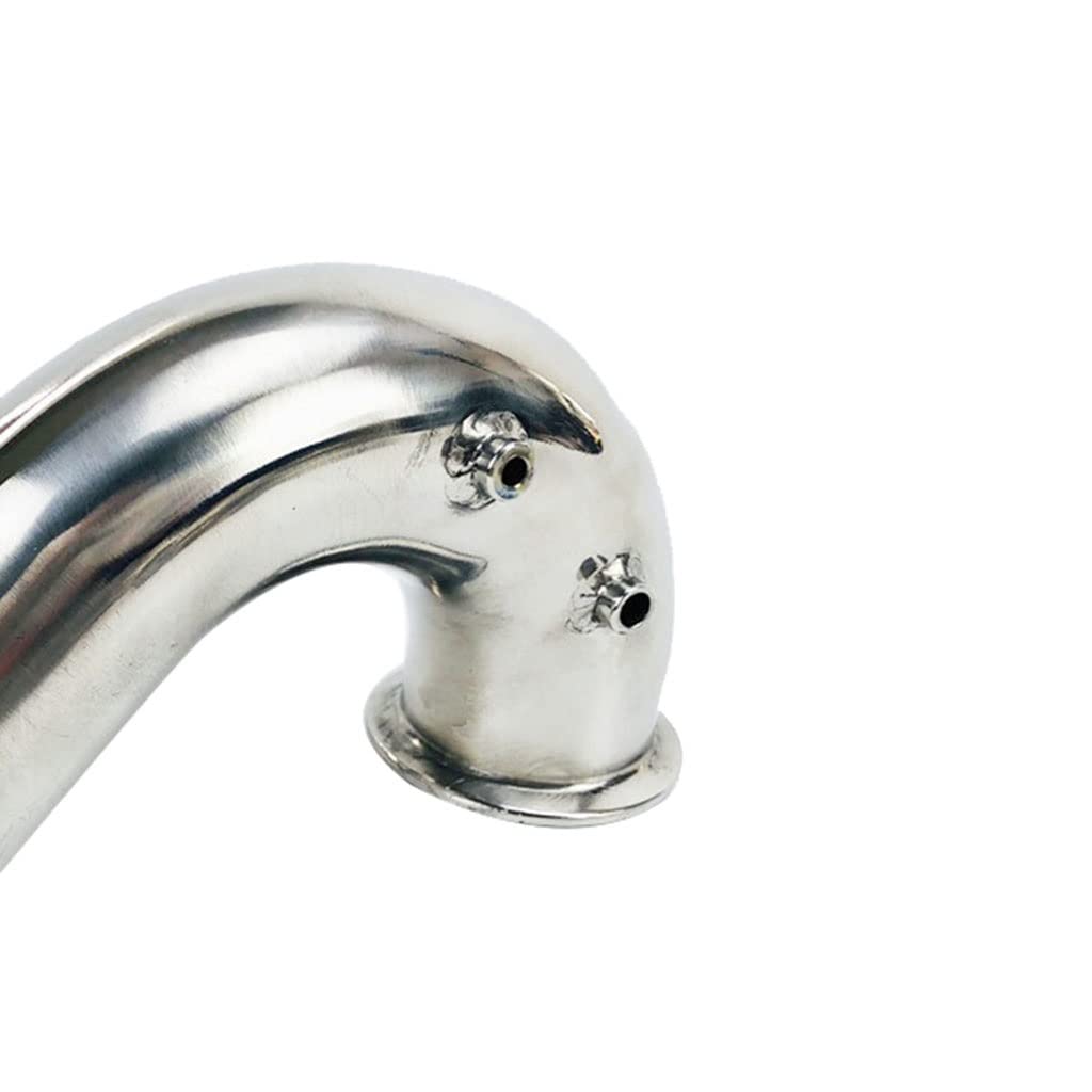 Kolanko do rur ze stali nierdzewnej, 2" OD 64mm 135 stopni kolano termometryczne z termometrem 4mm i 6mm, kolano przyłączeniowe Tri-clamp, złączka rurowa ze stali nierdzewnej
