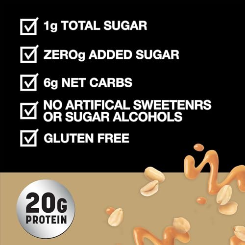 Image of KIND Protein MAX Sweet & Salty Caramel Peanut Crisp Snack Bars, Keto Friendly, 20g Protein, 12 Count