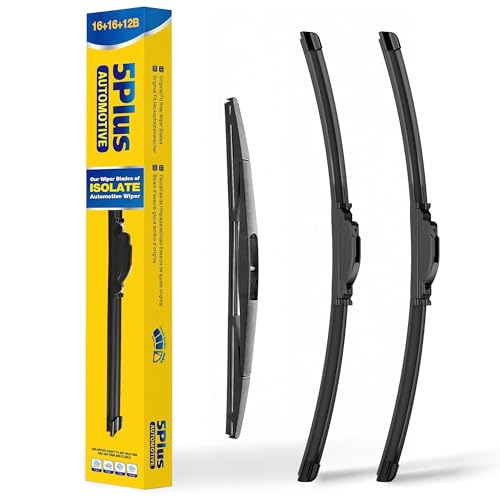 Image of Wipers Replacement for Jeep Wrangler JL 2018-2023 Windshield Wiper Blades,16 inch+16 inch Windshield Wipers with 12 inch Rear Wiper Blade - Factory Fit & All-Season OEM Quality (Pack of 3)