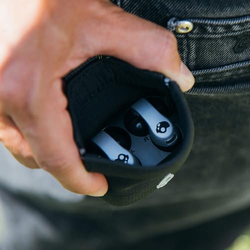 Image of Skullcandy Push 720 Open Wireless Open Ear Bluetooth Earbuds, Headphones, Waterproof, Clip-On Lightweight Design, 30 Hours Battery, Wireless Charging Pouch, Microphone for iPhone Android - Chrome