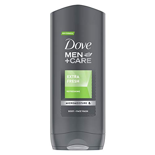 Dove Men Care Bagnoschiuma Extra Fresh, pacco da 3 x 400 ml