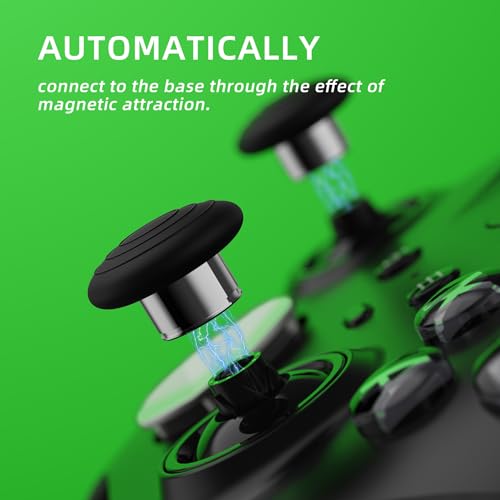 Image of eXtremeRate 13 in 1 Metal Thumbsticks for Xbox One Elite Series 2 Controller, 6 Metal Joystick & Adjustment Tool, 2 D-Pads, 4 Paddles for Xbox Elite Series 2 Core Controller - Metallic Silver