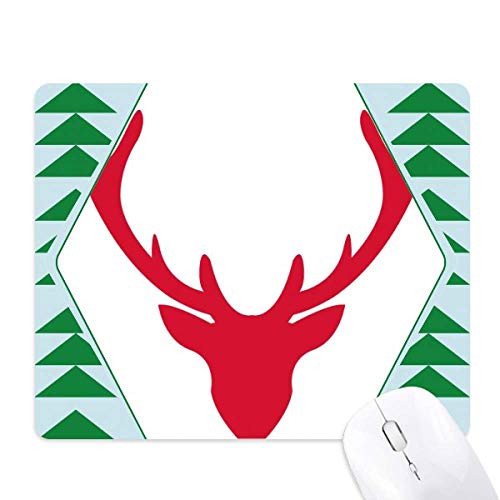Tapis de souris Noël rouge élan pour réchauffer votre bureau en hiver