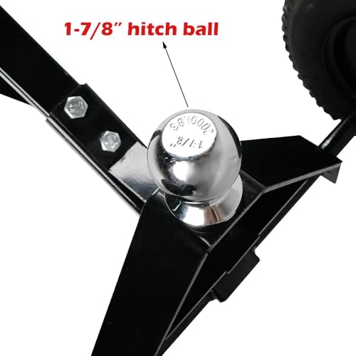 image for Fouwick 650LBS Capacity Trailer Dolly, 1-7/8” Hitch Ball with 12” 