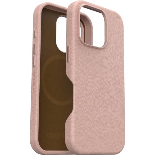 Image of OtterBox iPhone 16 Pro Symmetry Series Cactus Leather for MagSafe - Ballet Blush Pink - Ultra-Thin, Sleek iPhone Case, Premium iPhone Case, MagSafe Compatible