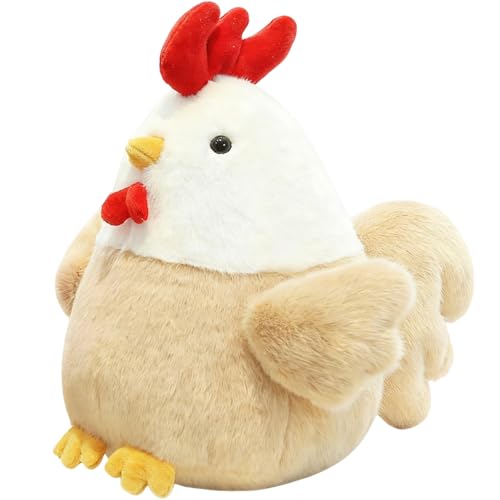 LGWJHCY Peluche Pollo, Animal Muñeco, Divertido Cojín Peluche Pollos, Super Suave Simulación Madre Gallina Muñeca Juguete para Niños Niñas Festival Regalos