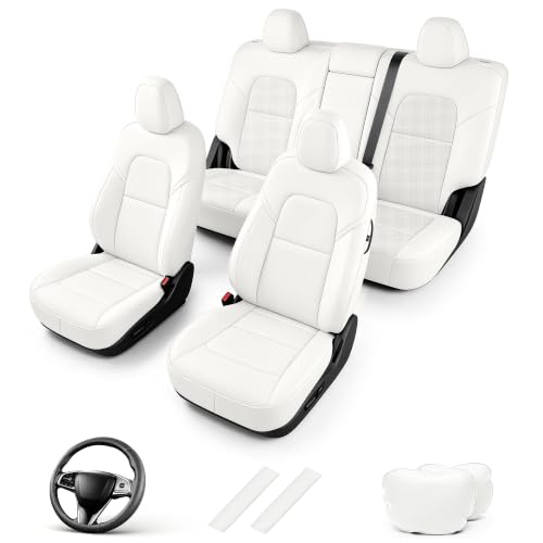 AOMSAZTO Custom Fit Seat Cover for Tesla Model Y 2020-2025 5 Seater