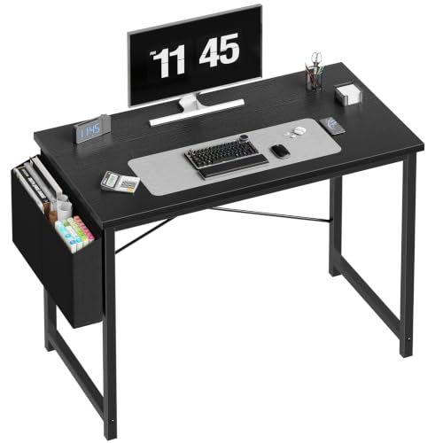 DUMOS 44 Inch Black Computer Desk