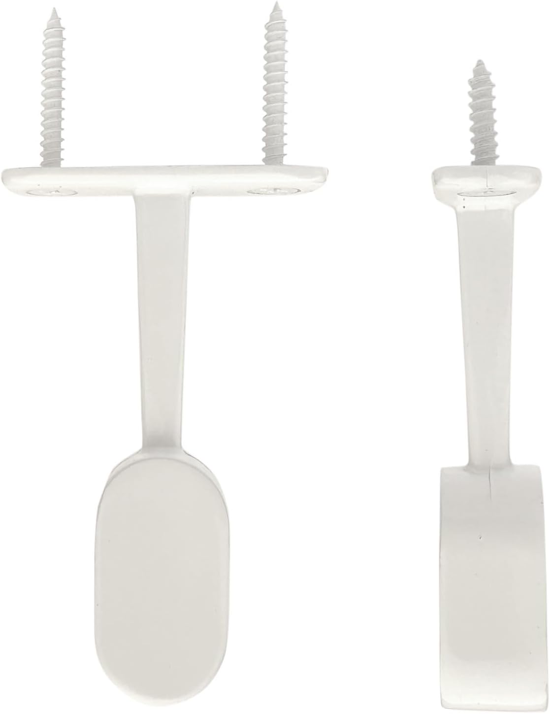 48" Oval Closet Rod Kit | White | Top Hanger Brackets & Hardware | Heavy-Gauge Steel | 1 Kit | Desunia