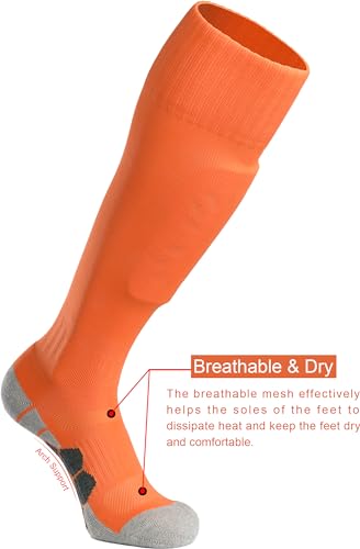 Image of APTESOL Knee High Sport Soccer Baseball Socks for Youth Boys Girls (1 /3 /5 Pairs)