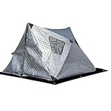 FashionCha Thermozelt für Eisangeln, Silber