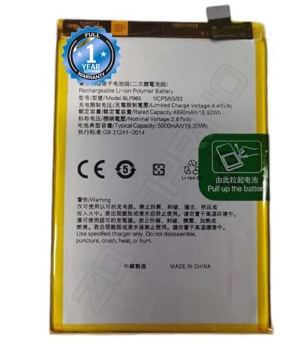 Image of Original BLP965 Battery for Oppo K10X 5000mAh /19.35WH 3.87V Battery with 1 Year Warranty**** (CC60)