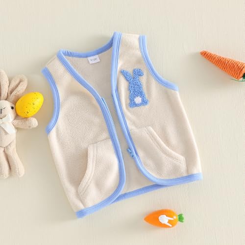 Image of Denim Vest Kids Girl Boy Fashion Coats Turn Dwon Collar Sleeveless Jackets Trendy Outwear