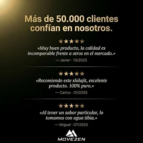 Miniatura 9 de Movezen Shilajit , Shilajit Puro Del Himalaya Refuerza Vitalidad, Resina De Shilajit 30g Auténtica Energía Natural, Rica En Acido Fulvico Humico, 85 Minerales Y Oligoelementos