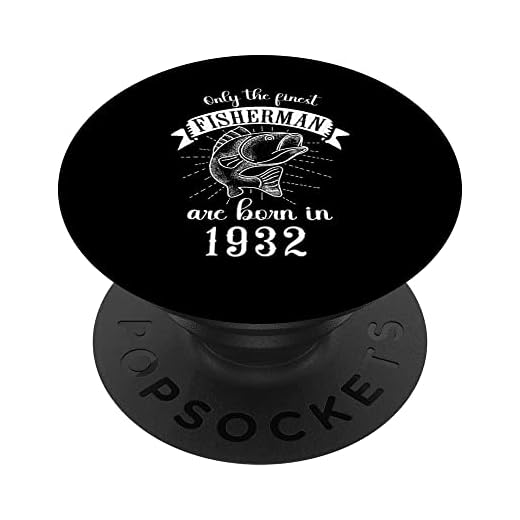 Camiseta para 90 cumpleaños, pescador, pesca, 1932, 90 cumpleaños PopSockets PopGrip Intercambiable